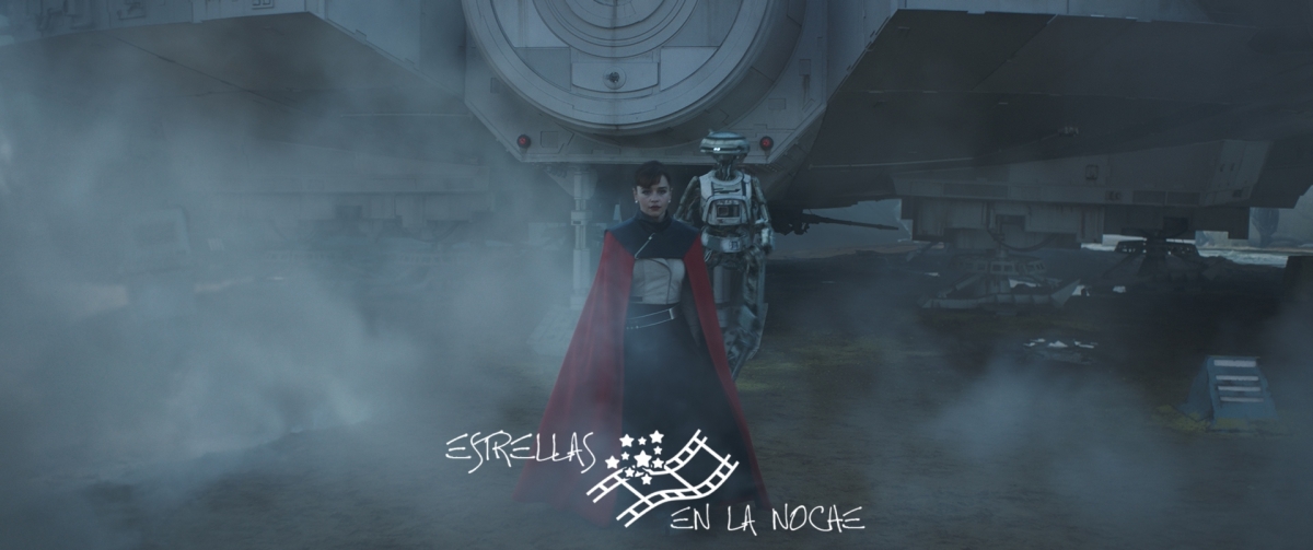Emilia Clarke is Qi’ra and Phoebe Waller-Bridge is L3-37 in SOLO: A STAR WARS STORY.