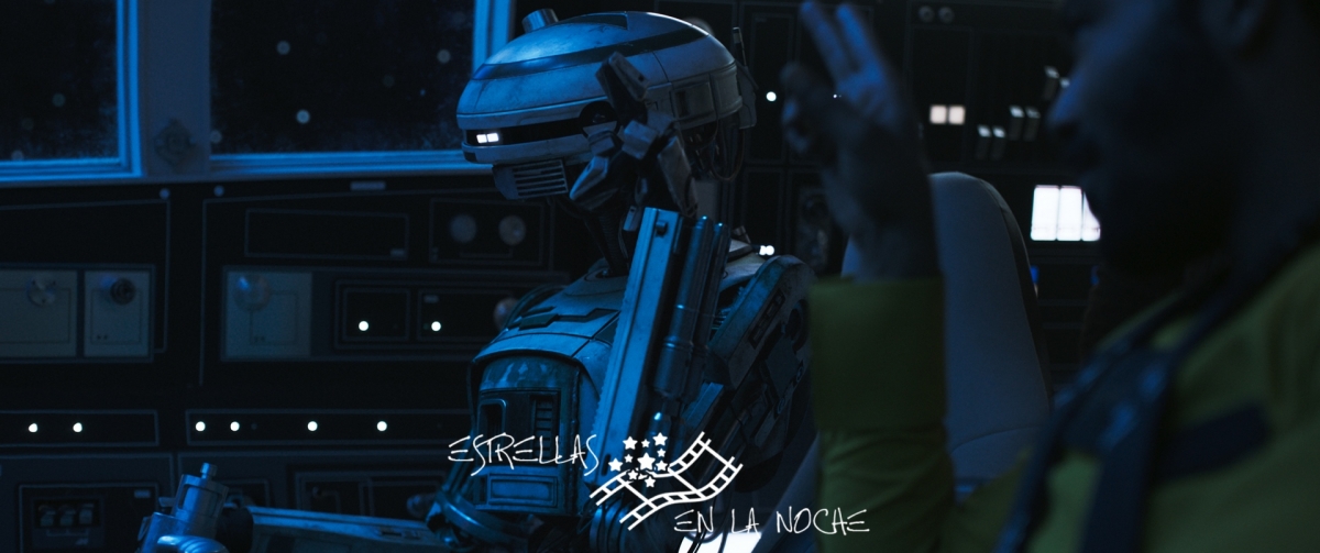 Phoebe Waller-Bridge is L3-37 in SOLO: A STAR WARS STORY.