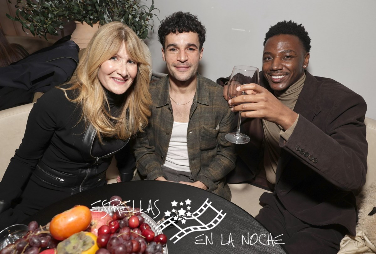 Laura Dern, Christopher Abbott and Jerrod Carmichael attend the Searchlight Picture’s Poor Things New York Premiere at the DGA Theater on Dec 6, 2023 in New York.