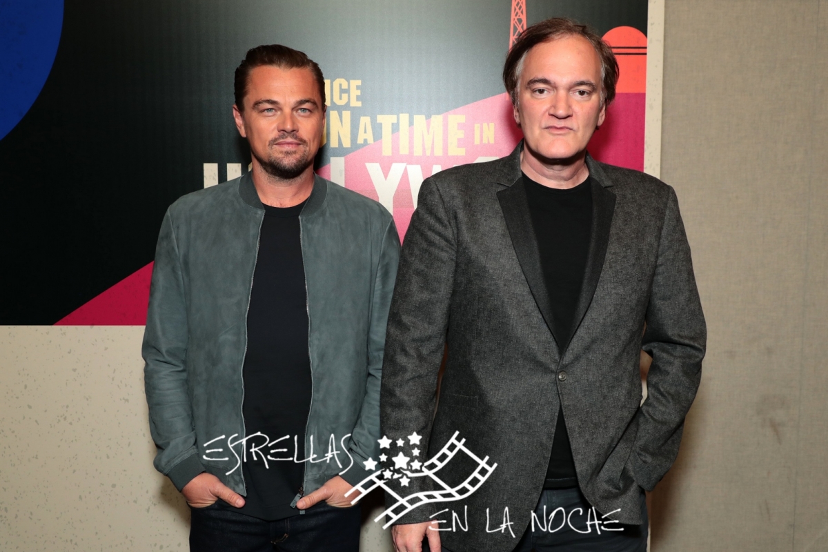 Las Vegas, NV - April 23, 2018: Leonardo DiCaprio and Quentin Tarantino, writer/director/producer, at the CinemaCon Photo Call for Columbia Pictures' ONCE UPON A TIME IN HOLLYWOOD at The Colosseum at Caesar's Palace. #OnceUponATimeInHollywood